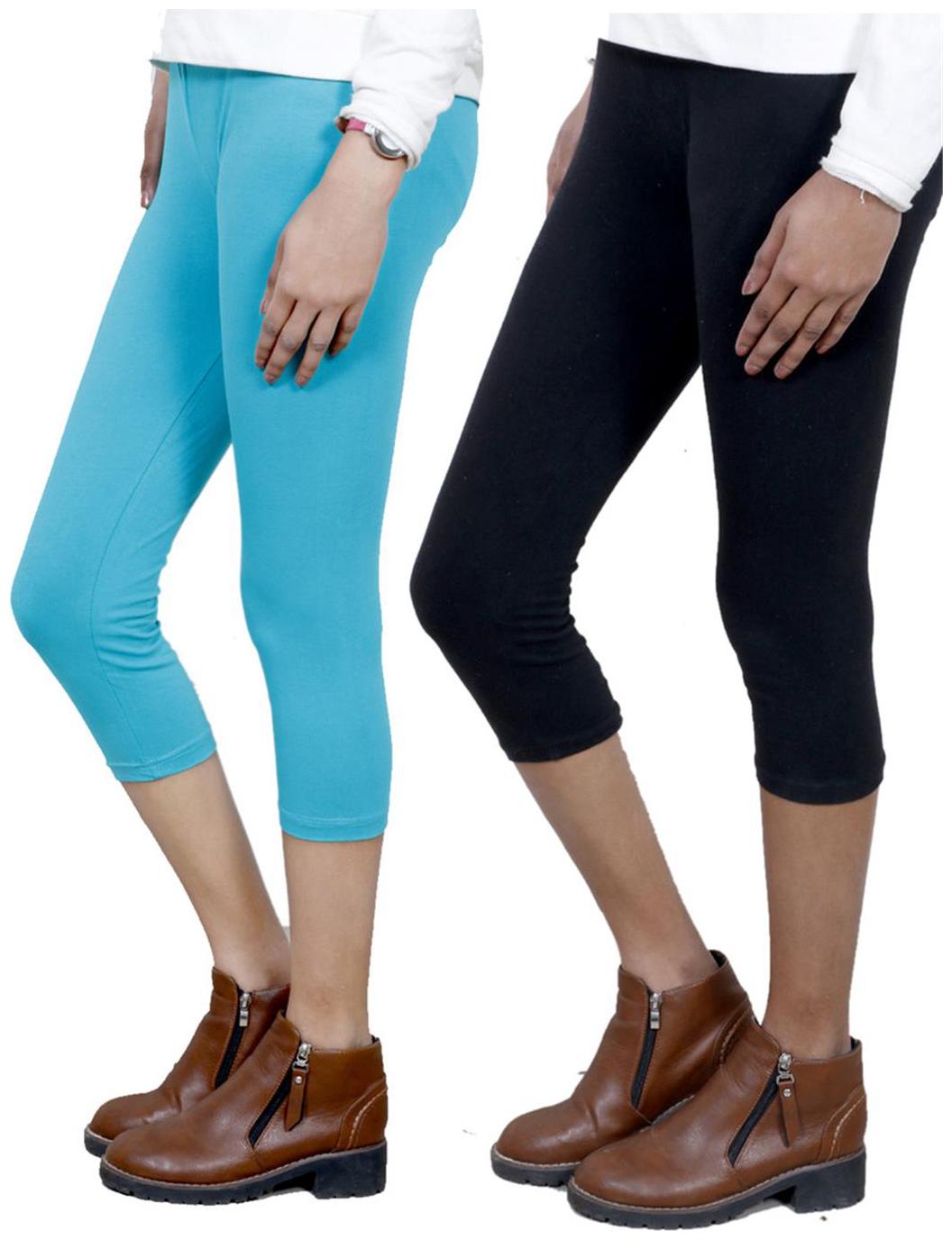 

IndiWeaves Women Cotton Capri Combo-2