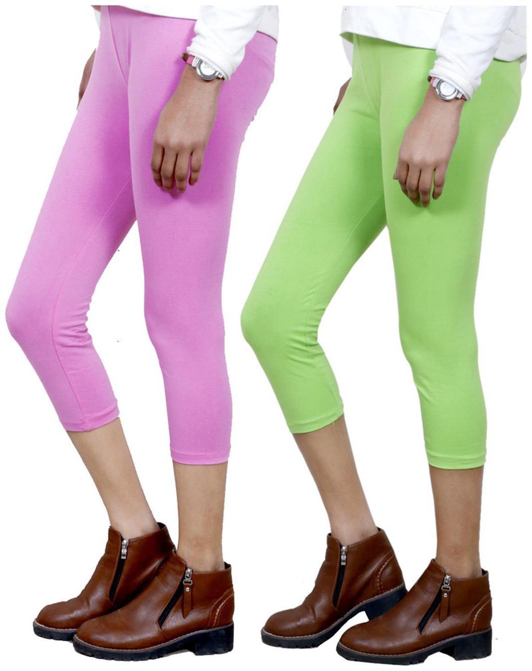 

IndiWeaves Women Cotton Capri Combo-2