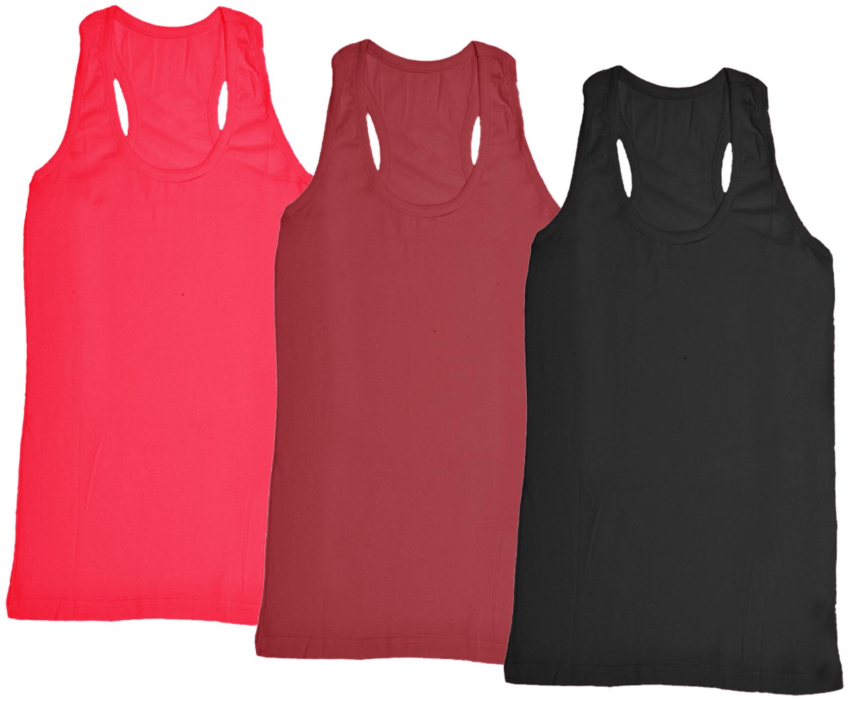 

Indiweaves Women Multi Regular fit Round neck Cotton Tank top