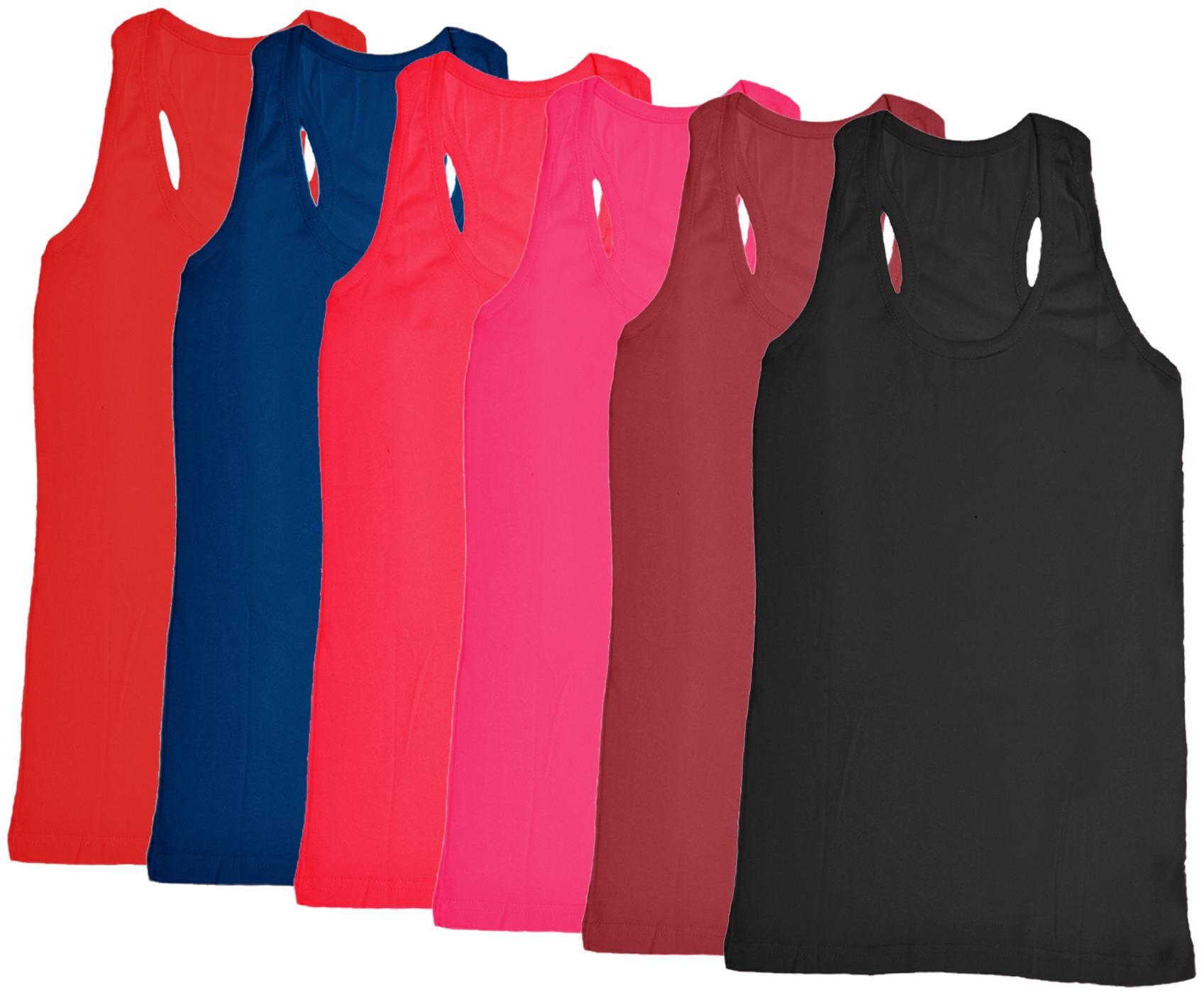 

Indiweaves Women Multi Regular fit Round neck Cotton Tank top