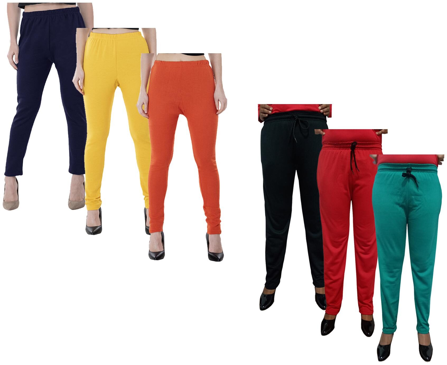 

Indiweaves Women Regular fit Fleece Solid Track pants - Multi