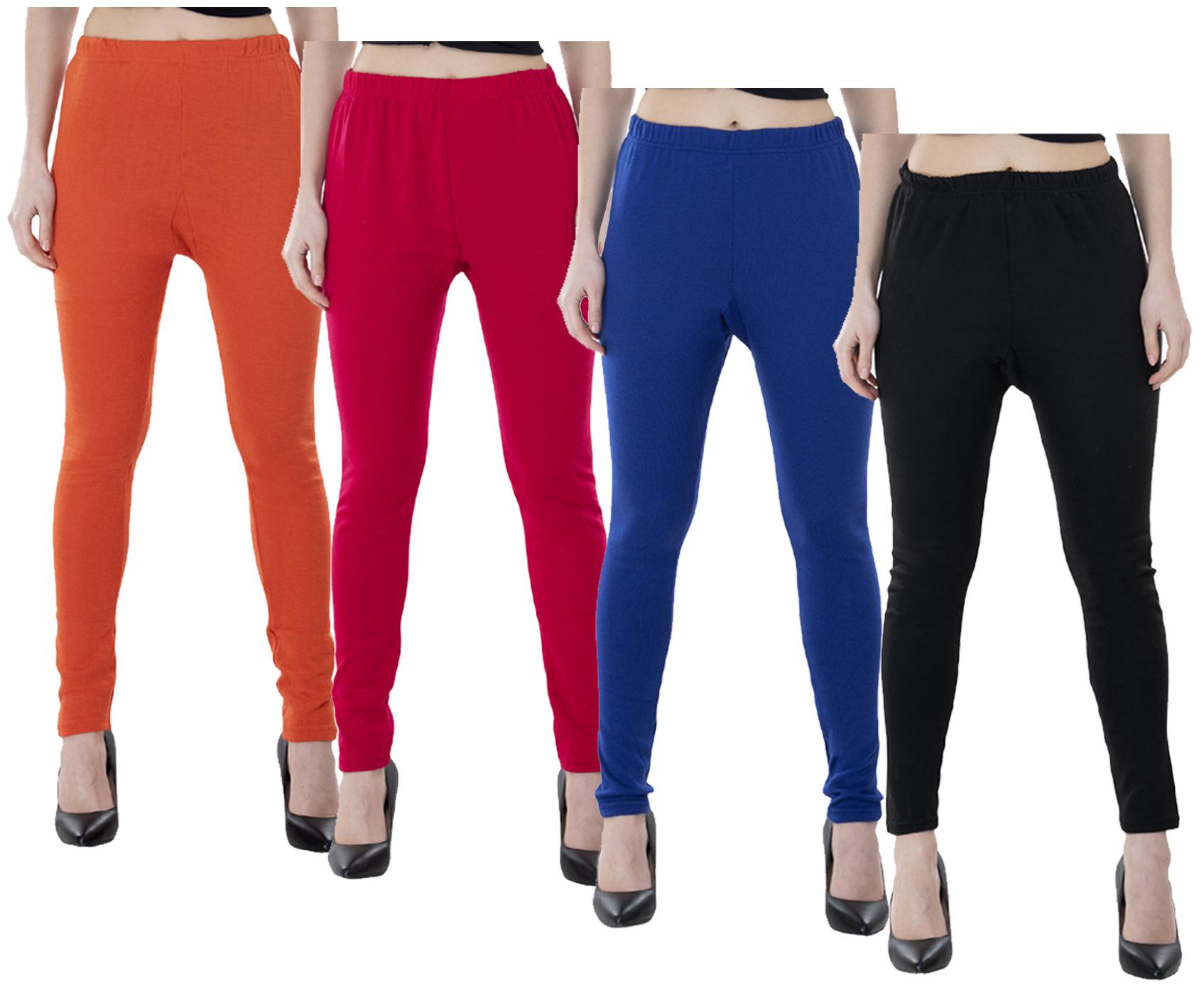 

IndiWeaves Women Warm Wollen Lycra Legging (Pack of 4)