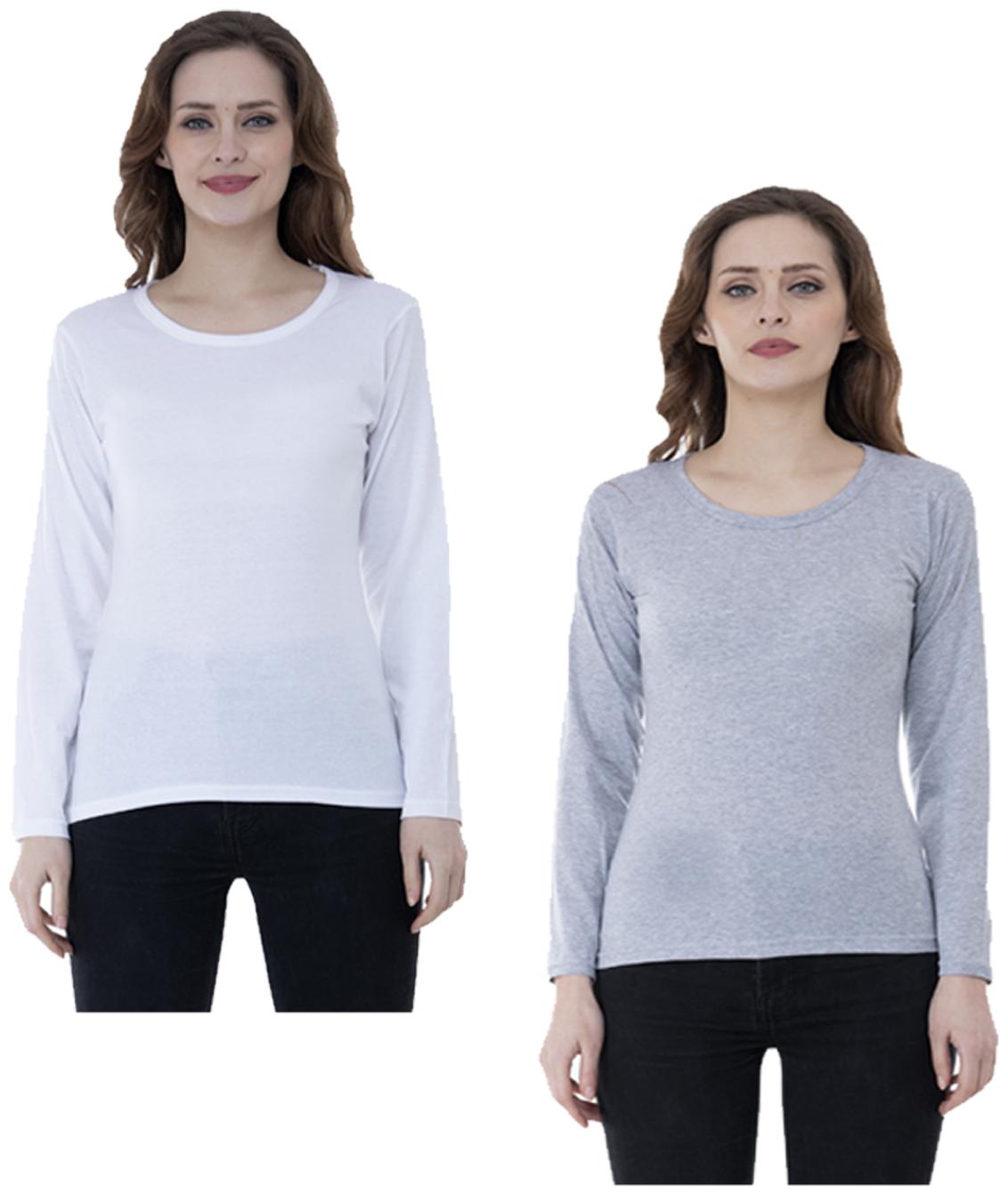 

Indiweaves Women Multi Regular fit Round neck Cotton T shirt