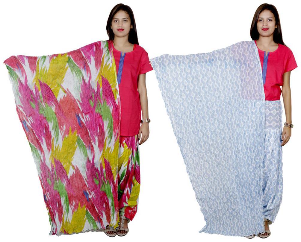 

Indiweaves Cotton Patiala Salwar With Dupatta Combo