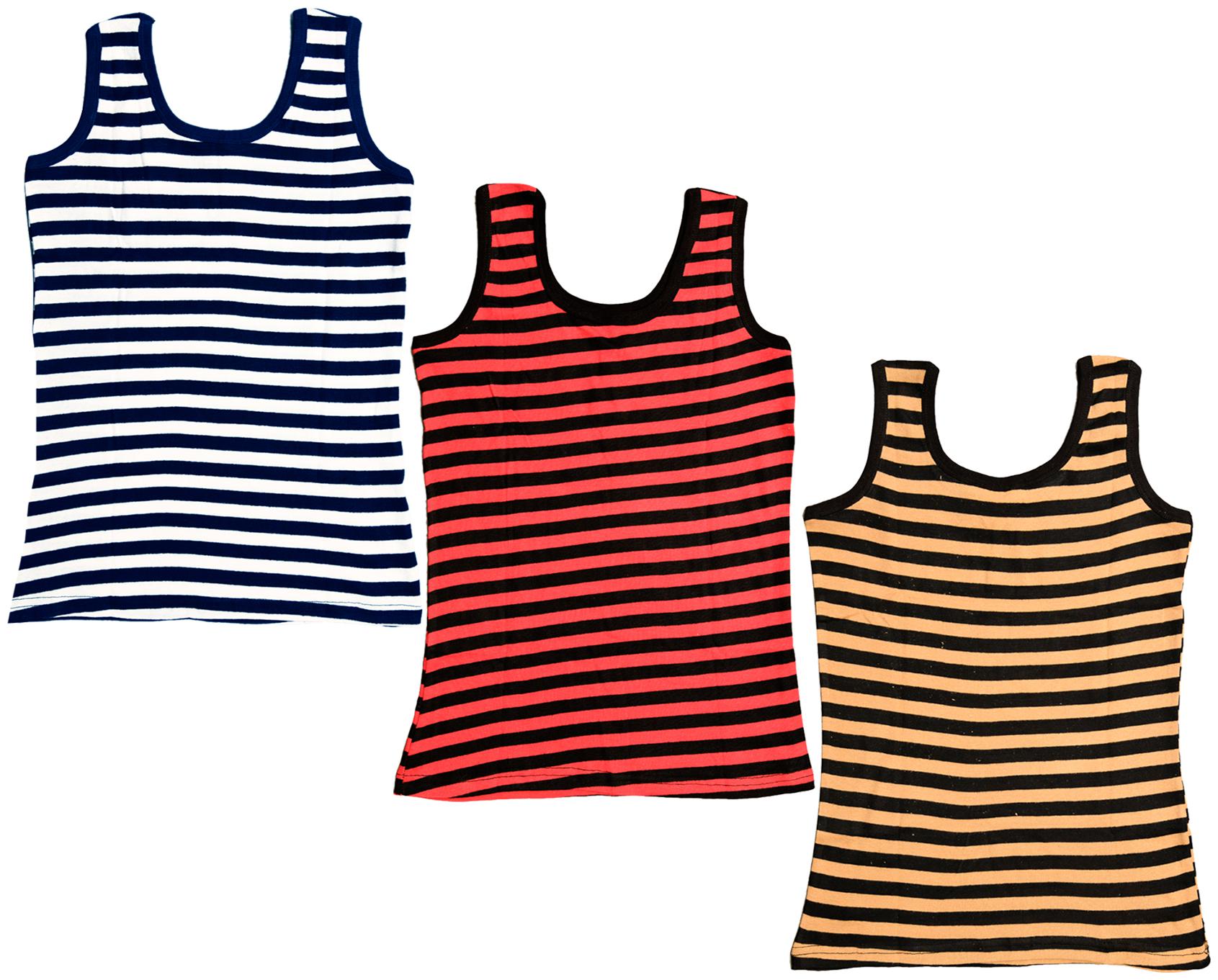 

Indiweaves Women Multi Regular fit U neck Cotton Tank top