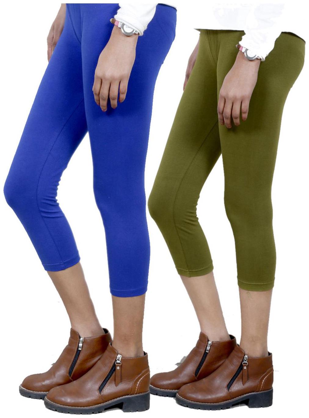 

IndiWeaves Women Cotton Capri Combo-2