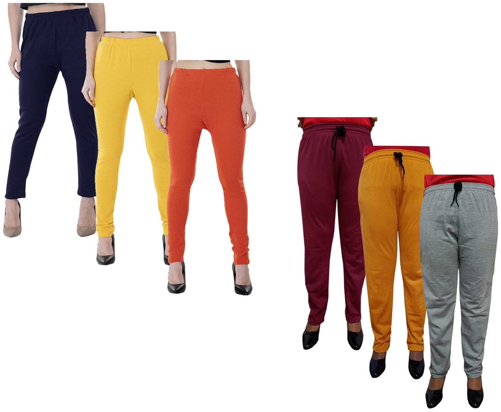 

Indiweaves Women Regular fit Fleece Solid Track pants - Multi