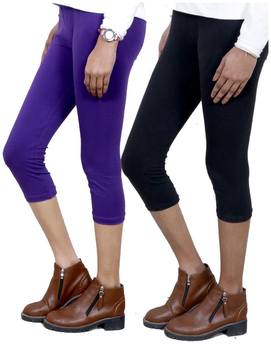 

IndiWeaves Women Cotton Capri Combo-2