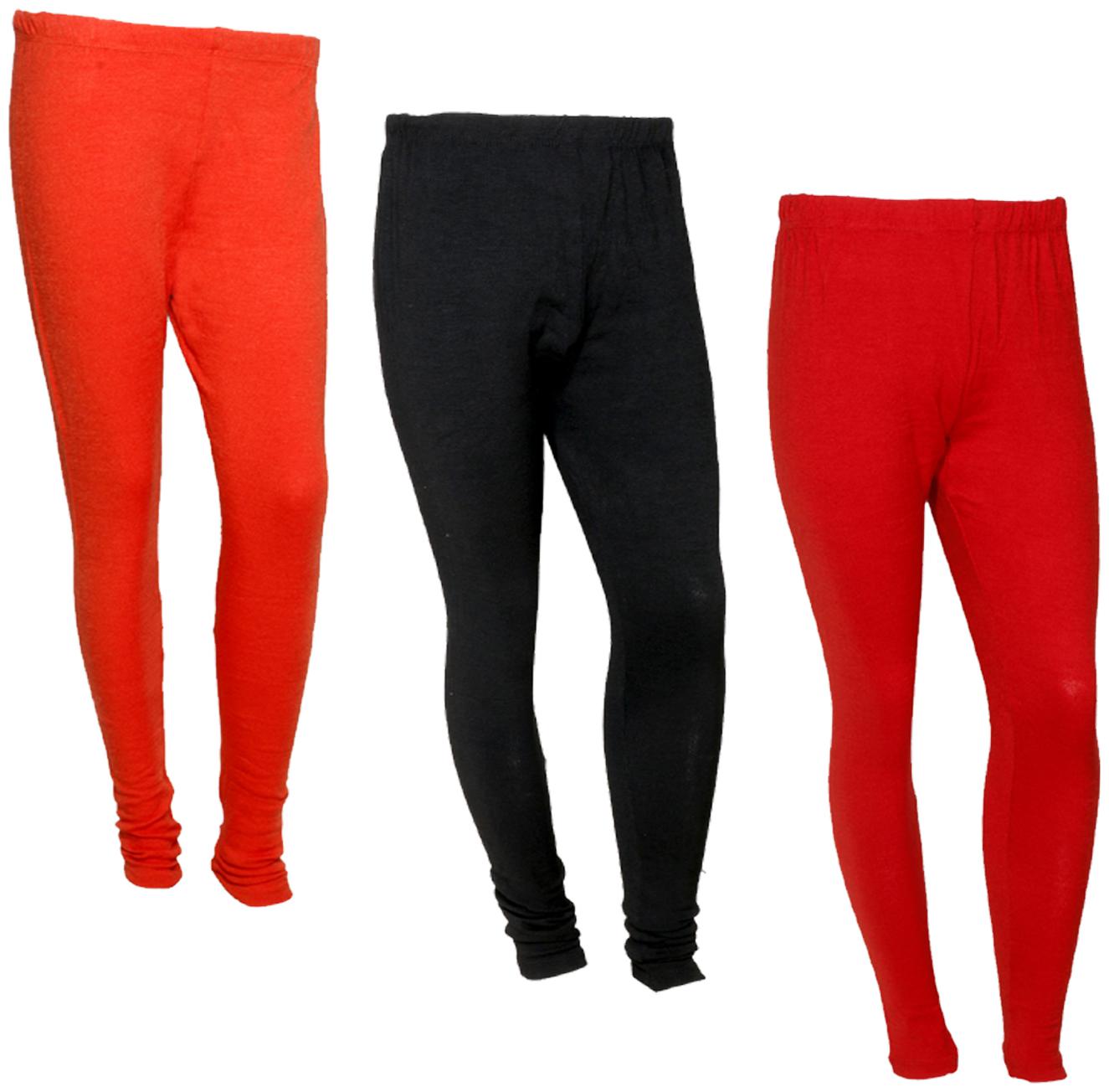 

IndiWeaves Women Warm Wollen Lycra Legging (Pack of 3)
