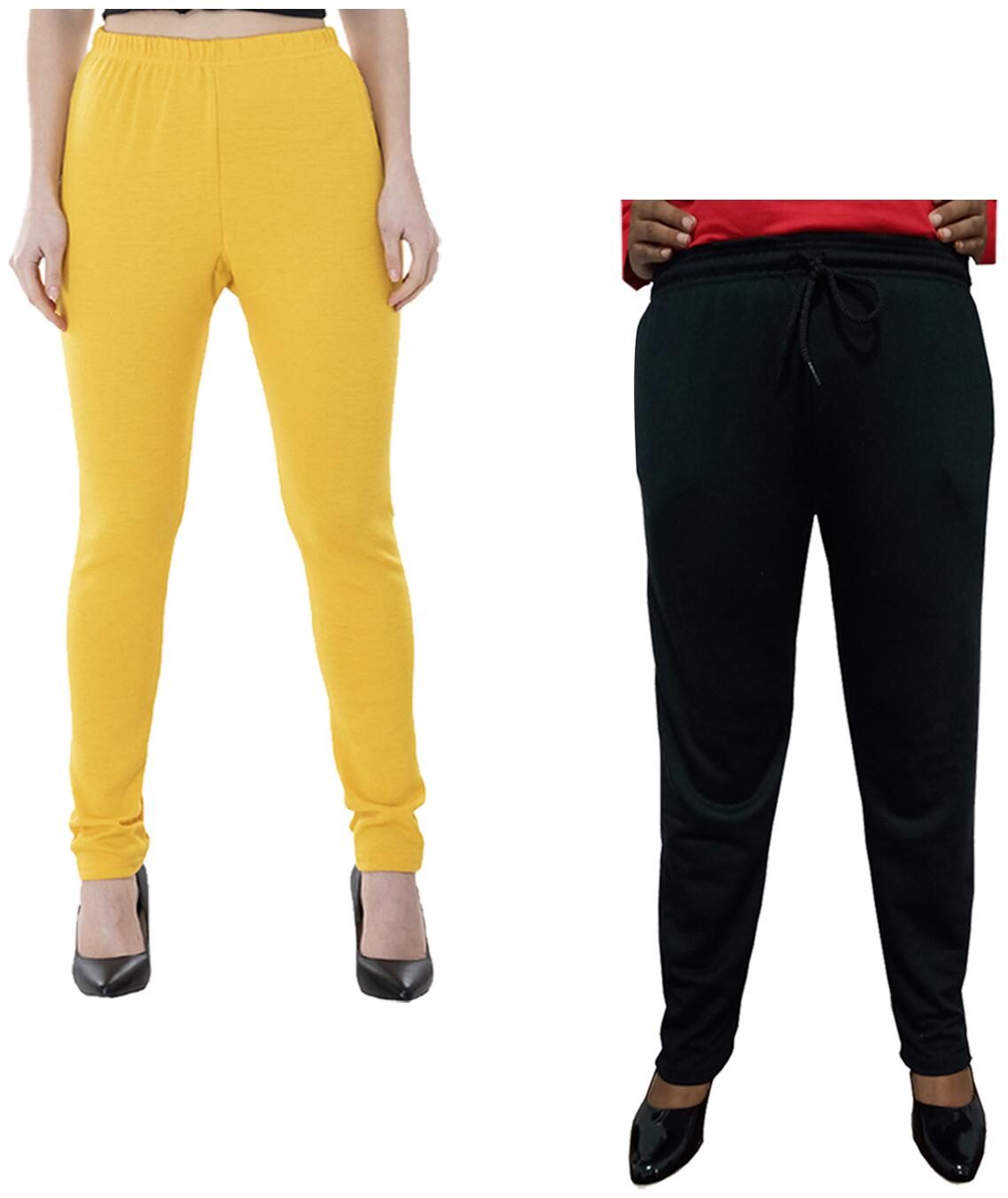 

Indiweaves Women Regular fit Fleece Solid Track pants - Multi