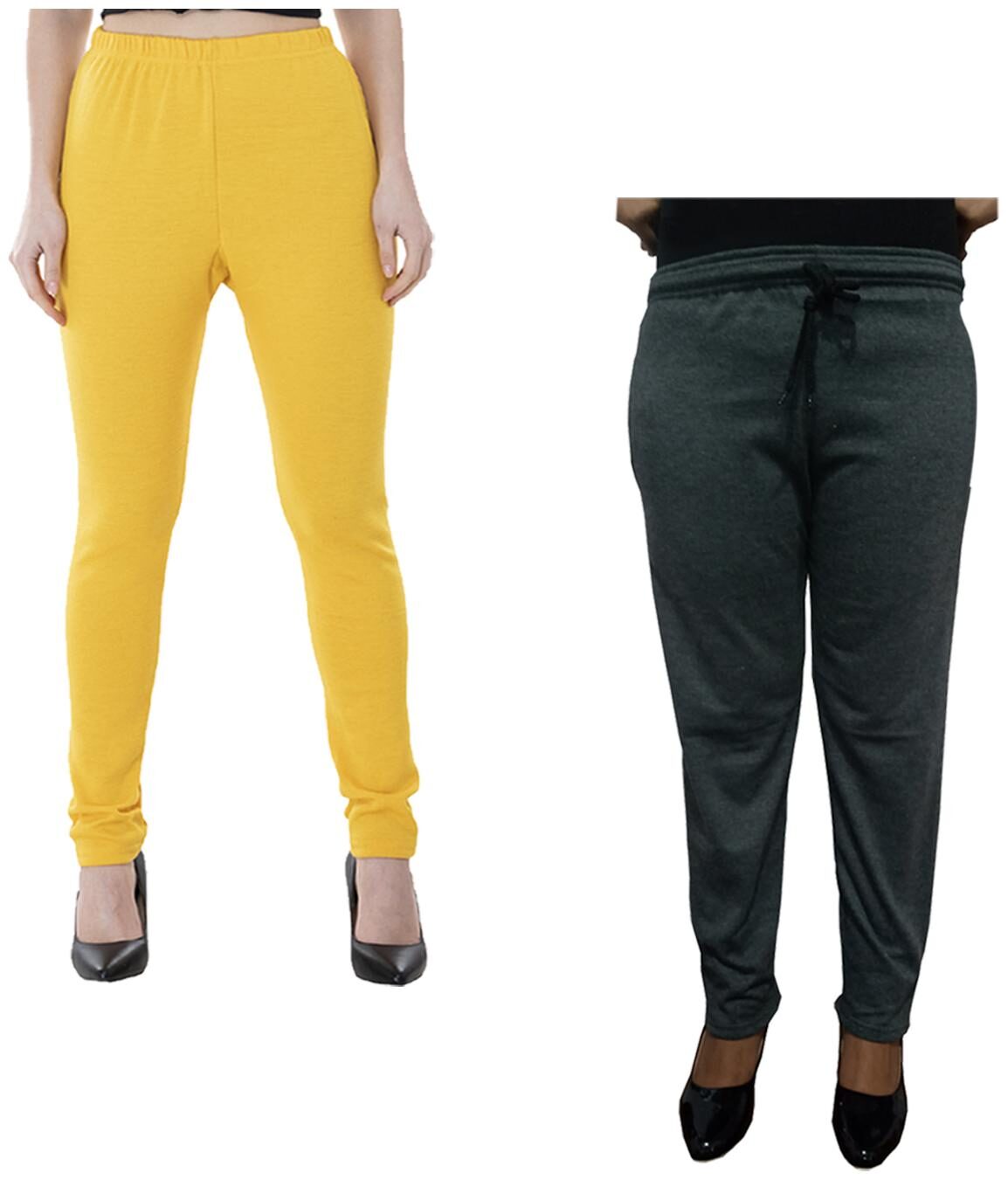 

Indiweaves Women Regular fit Fleece Solid Track pants - Multi