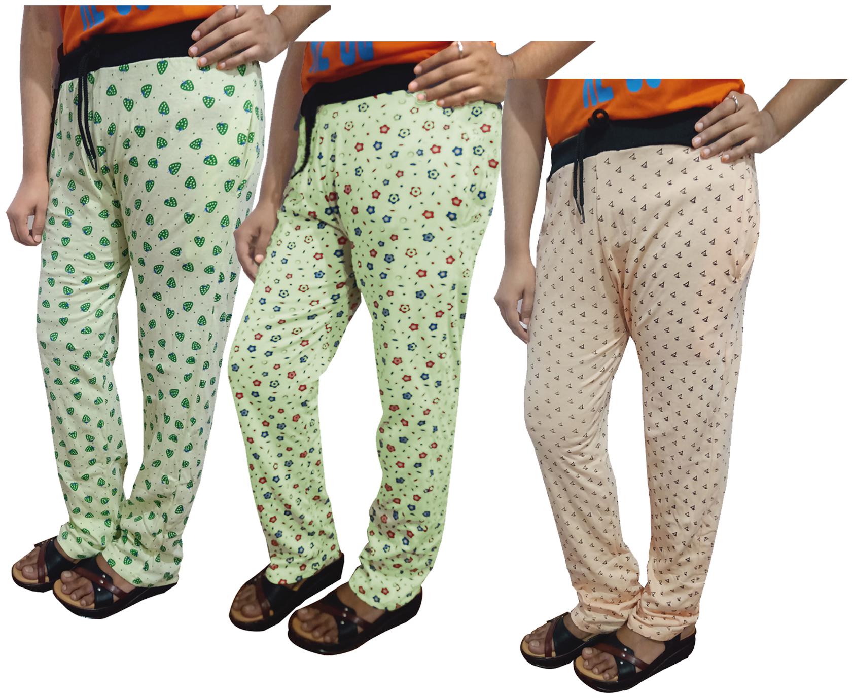 

Indiweaves Women Regular fit Cotton Printed Track pants - Multi
