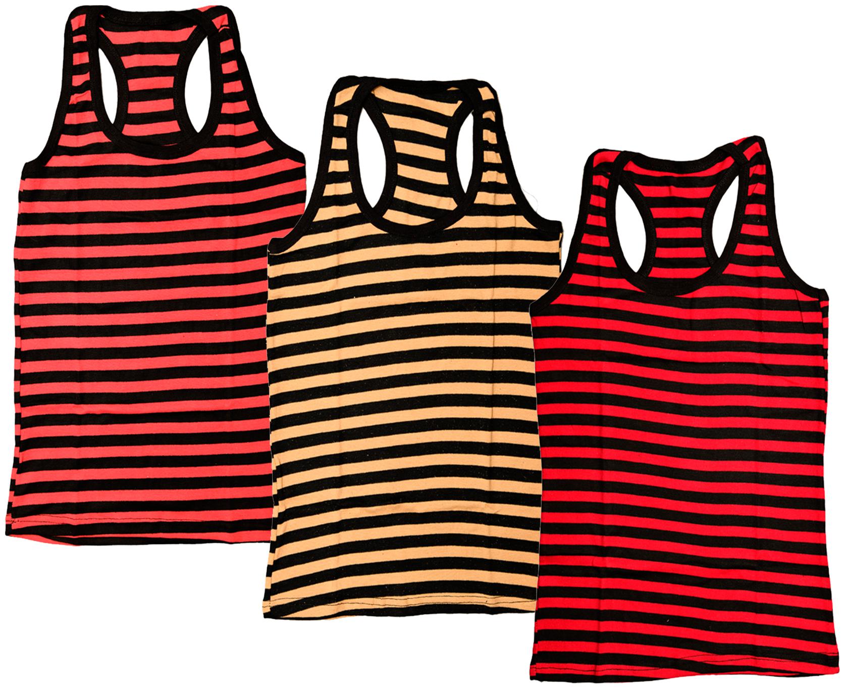 

Indiweaves Women Multi Regular fit U neck Cotton Tank top