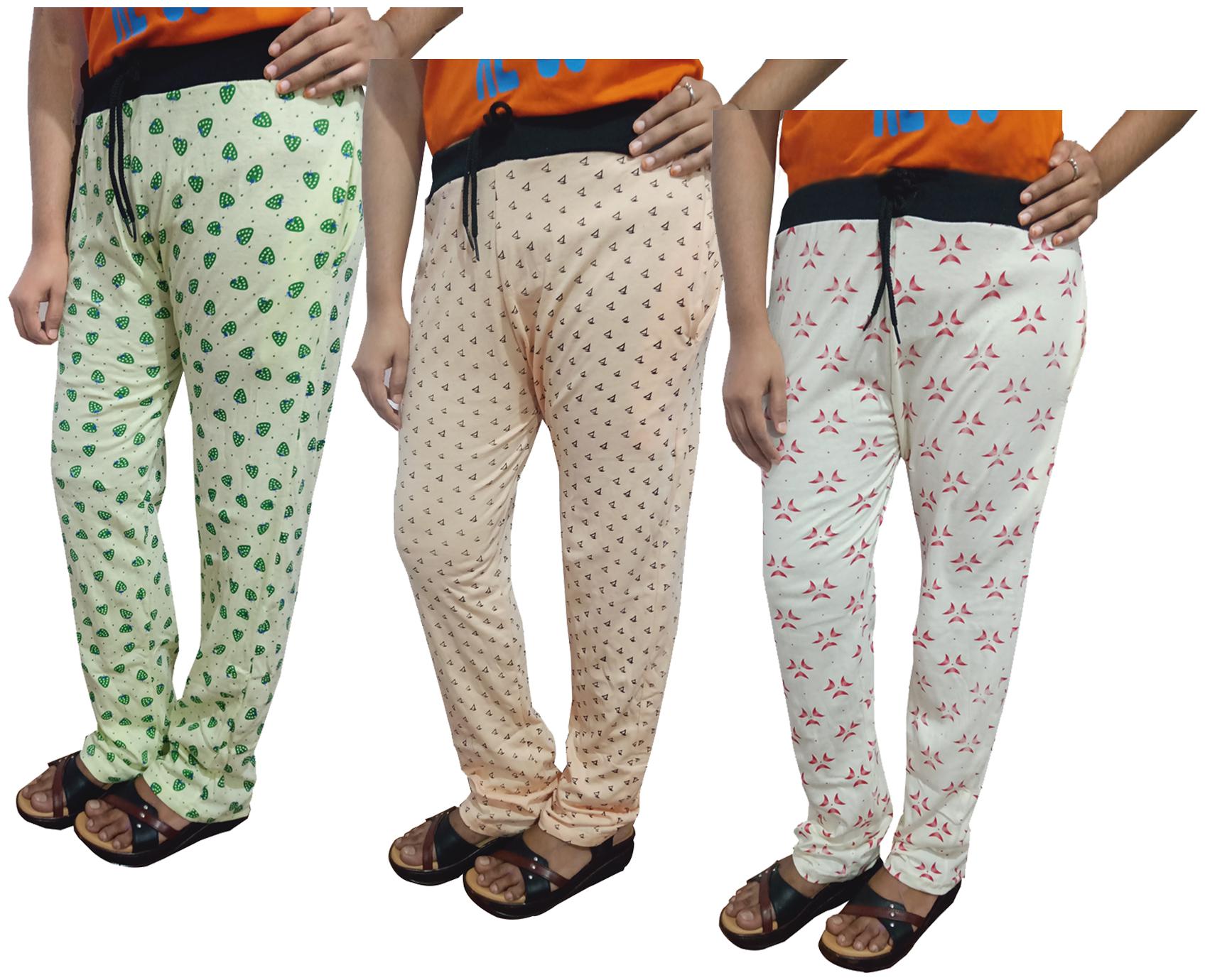 

Indiweaves Women Regular fit Cotton Printed Track pants - Multi