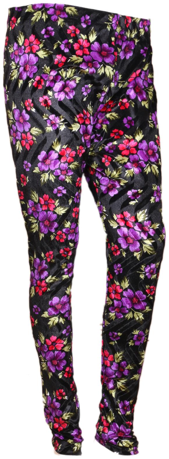 

IndiWeaves Women Velvet Printed Leggings for Winters Pack of 1