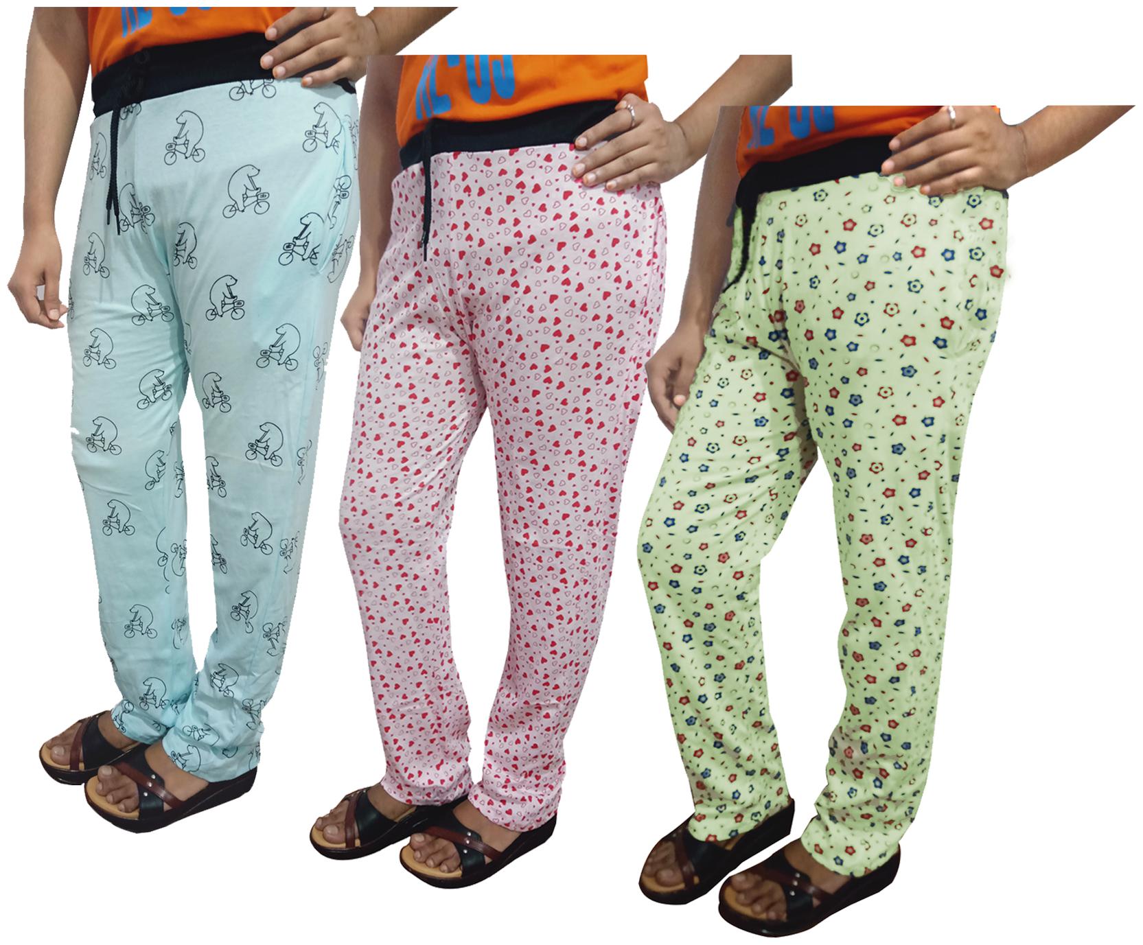 

Indiweaves Women Regular fit Cotton Printed Track pants - Multi