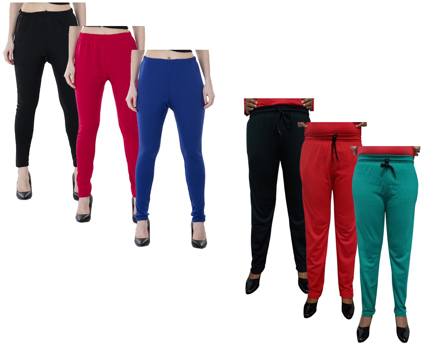 

Indiweaves Women Regular fit Fleece Solid Track pants - Multi