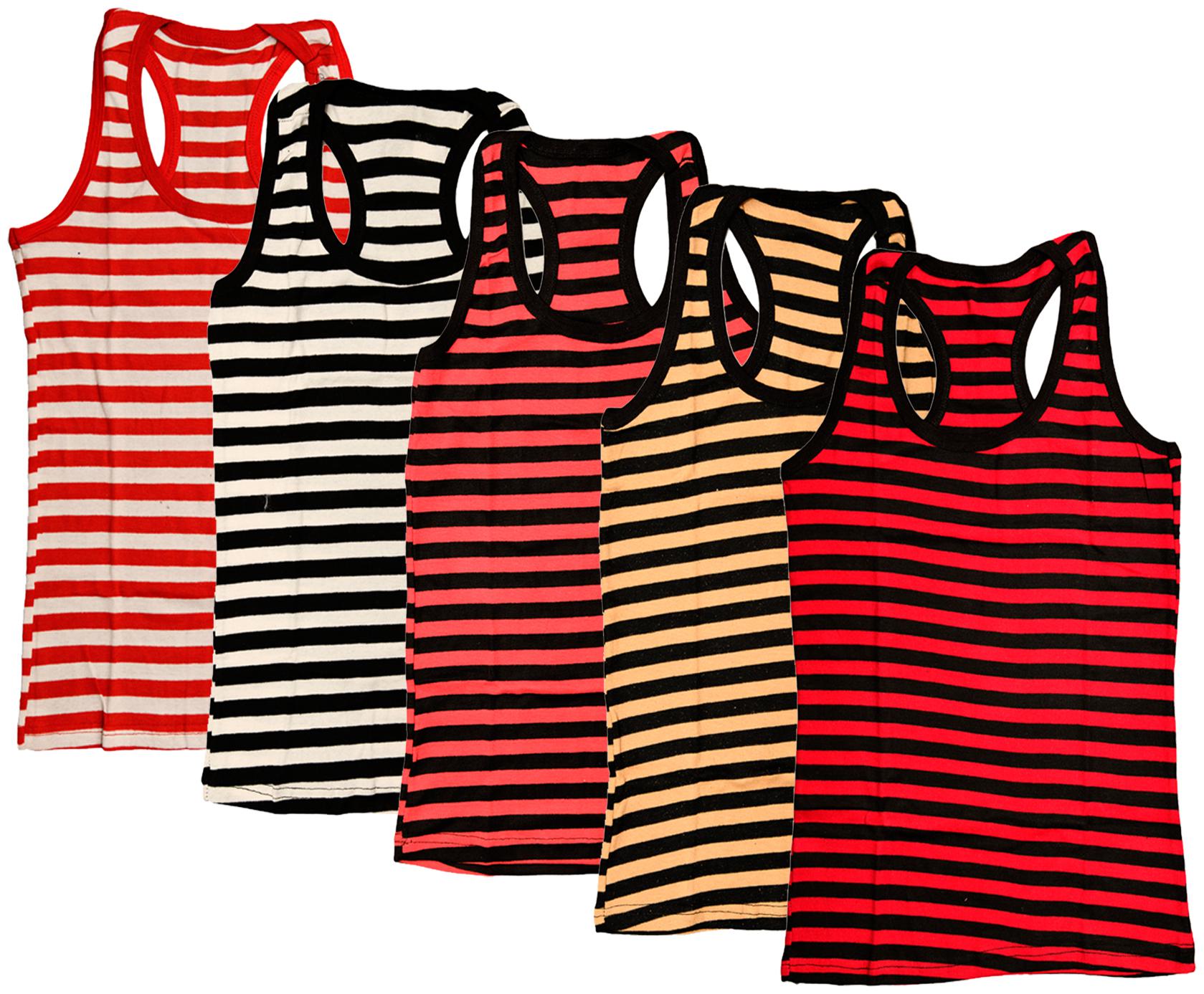 

Indiweaves Women Multi Regular fit U neck Cotton Tank top