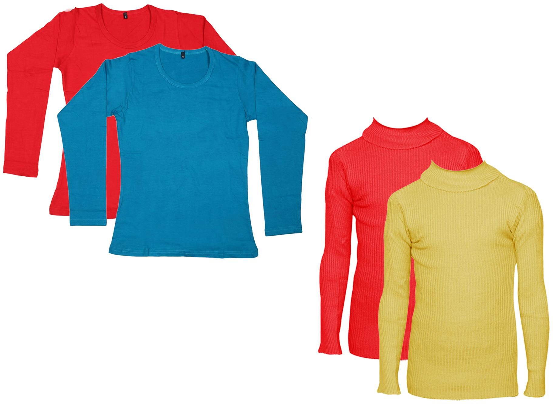 

Indiweaves Women Yellow Regular fit Round neck Cotton T shirt