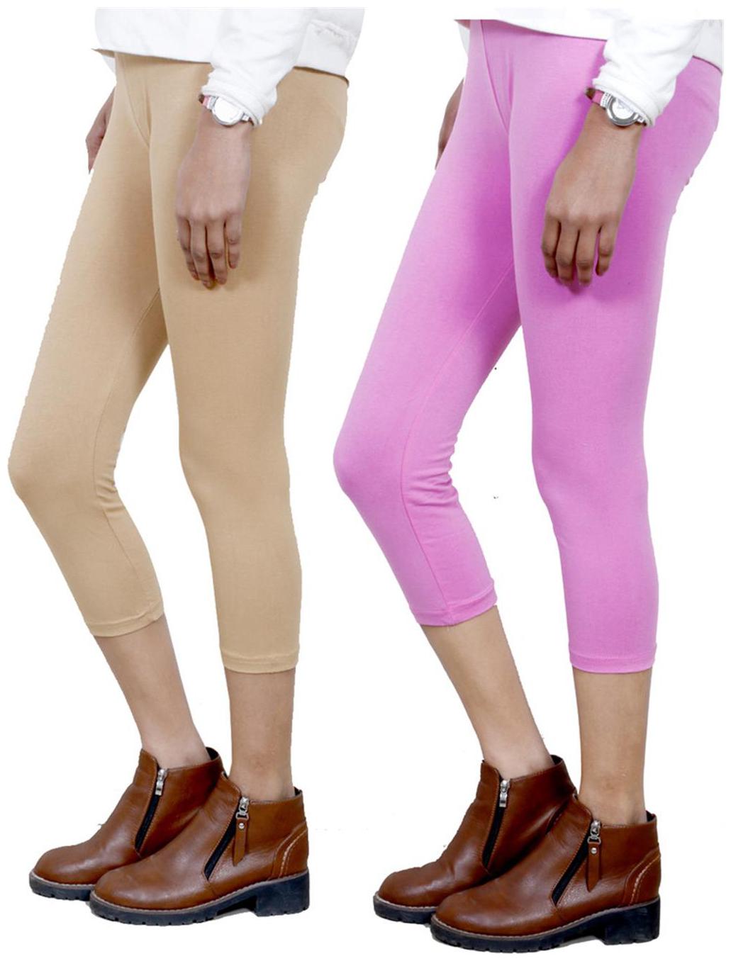 

IndiWeaves Women Cotton Capri Combo-2