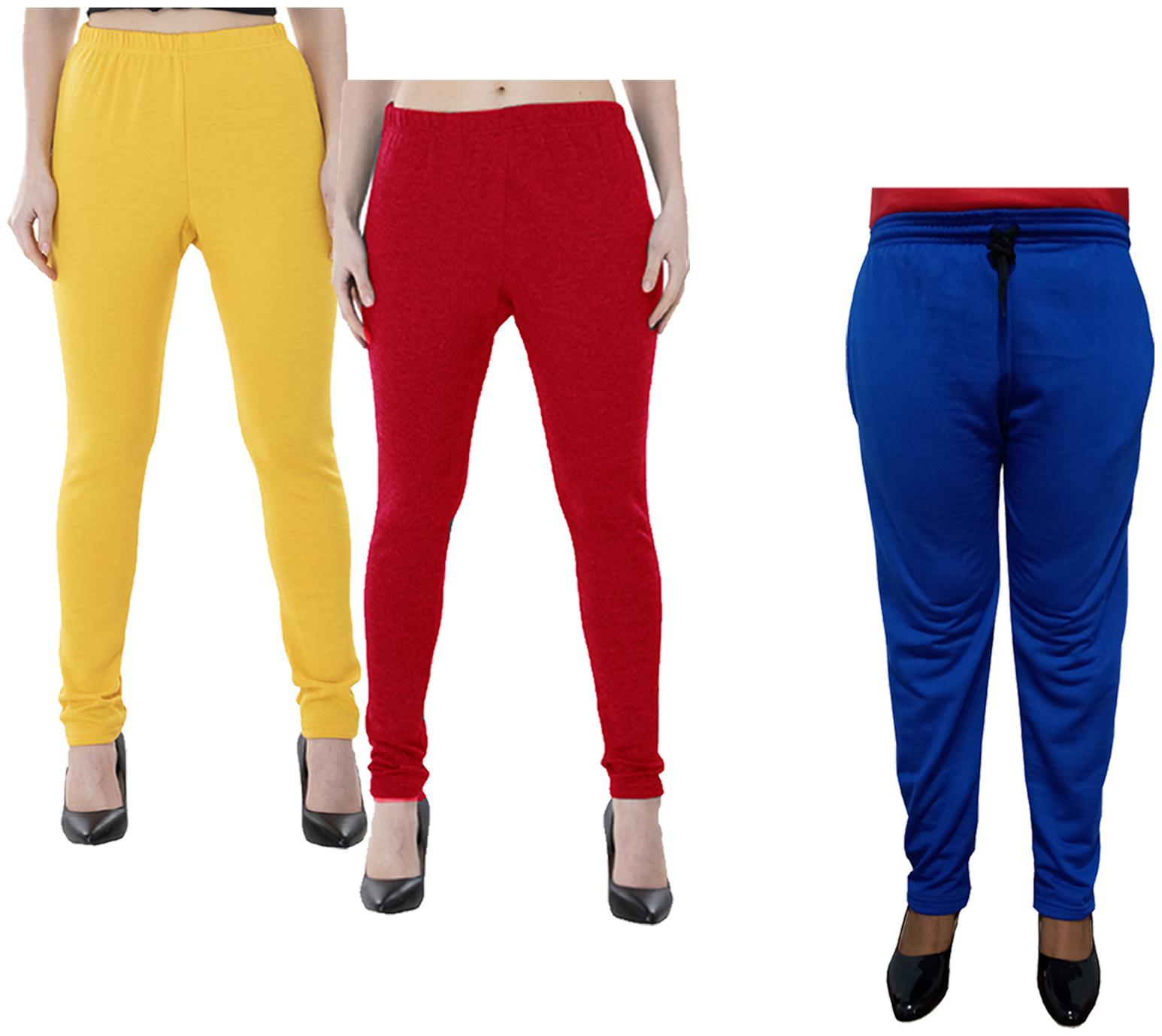 

Indiweaves Women Regular fit Fleece Solid Track pants - Multi