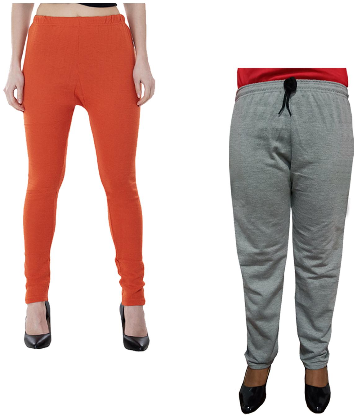 

Indiweaves Women Regular fit Fleece Solid Track pants - Multi
