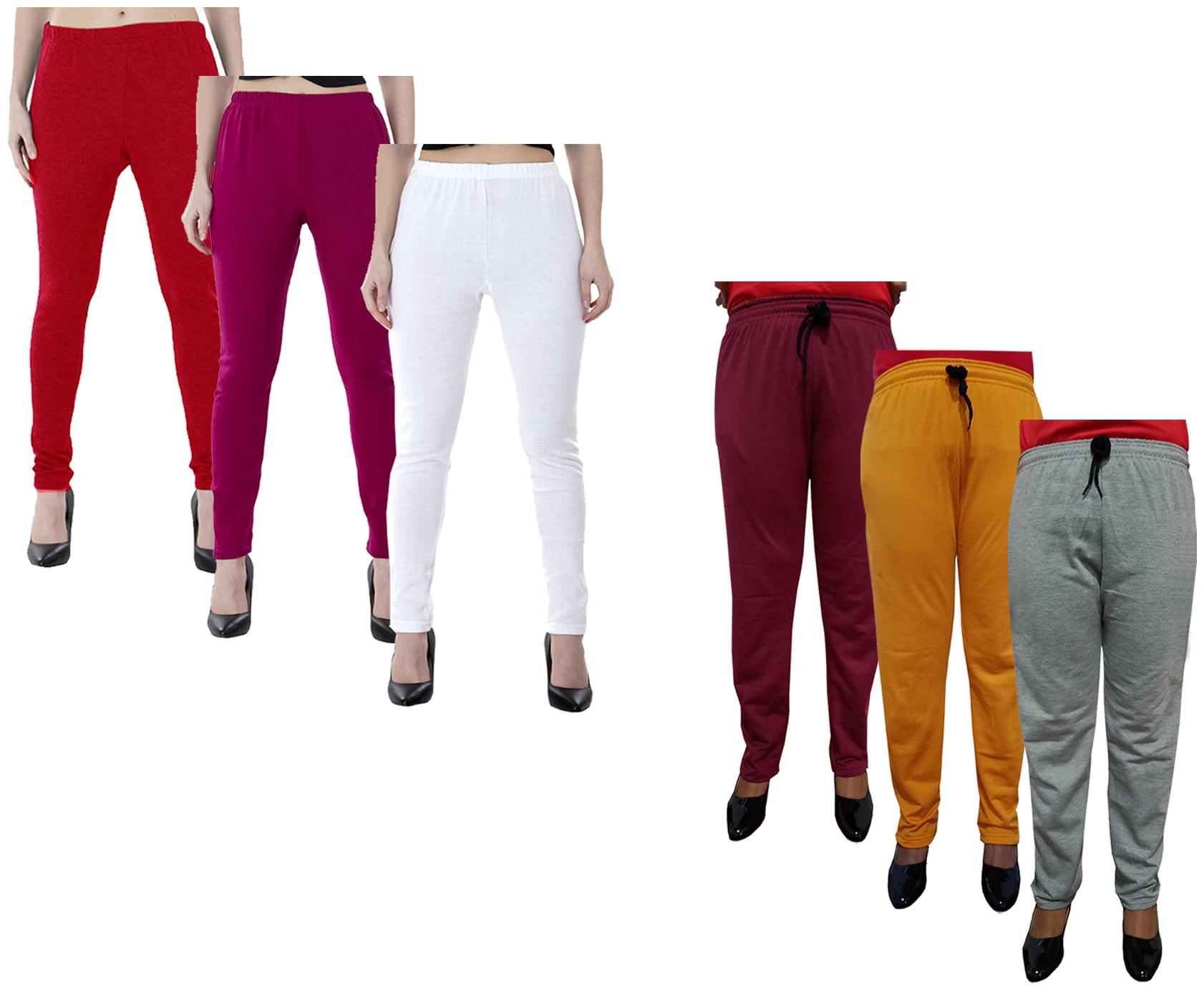 

Indiweaves Women Regular fit Fleece Solid Track pants - Multi