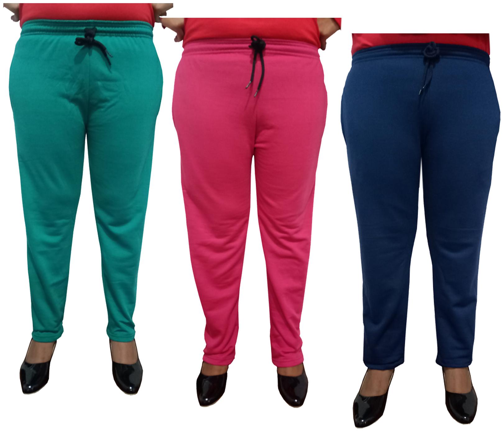 

Indiweaves Women Regular fit Fleece Solid Track pants - Multi