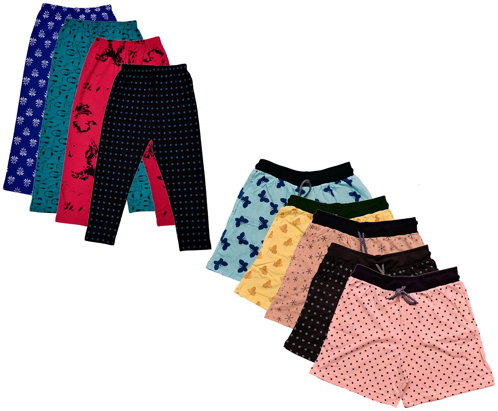 

Indiweaves Women Printed Regular shorts - Multi