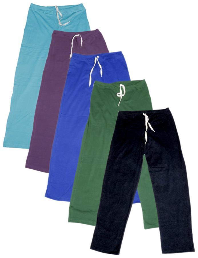 

IndiWeaves Women s Stretchable Premium Cotton Lower Track Pant (Pack of 5)