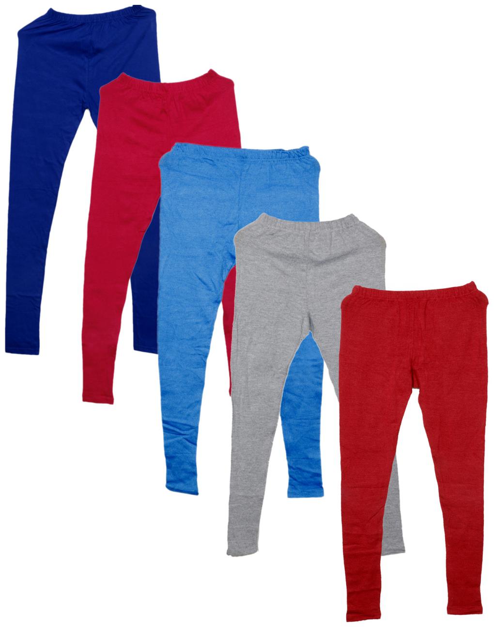 

IndiWeaves Women Warm Wollen Tights Combo Pack Offer (Pack of 5)