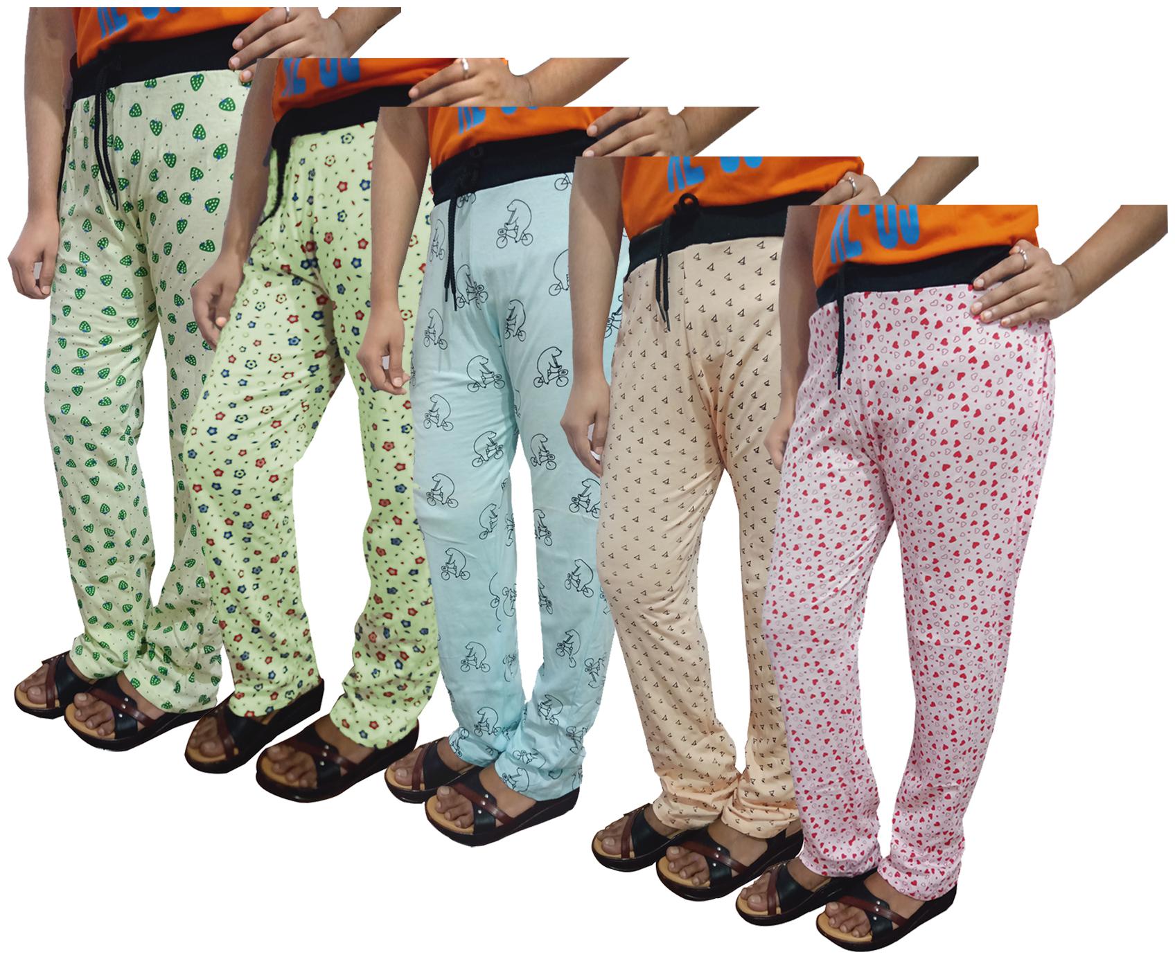 

Indiweaves Women Regular fit Cotton Printed Track pants - Multi