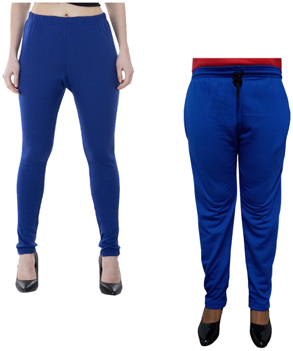 

Indiweaves Women Regular fit Fleece Solid Track pants - Multi