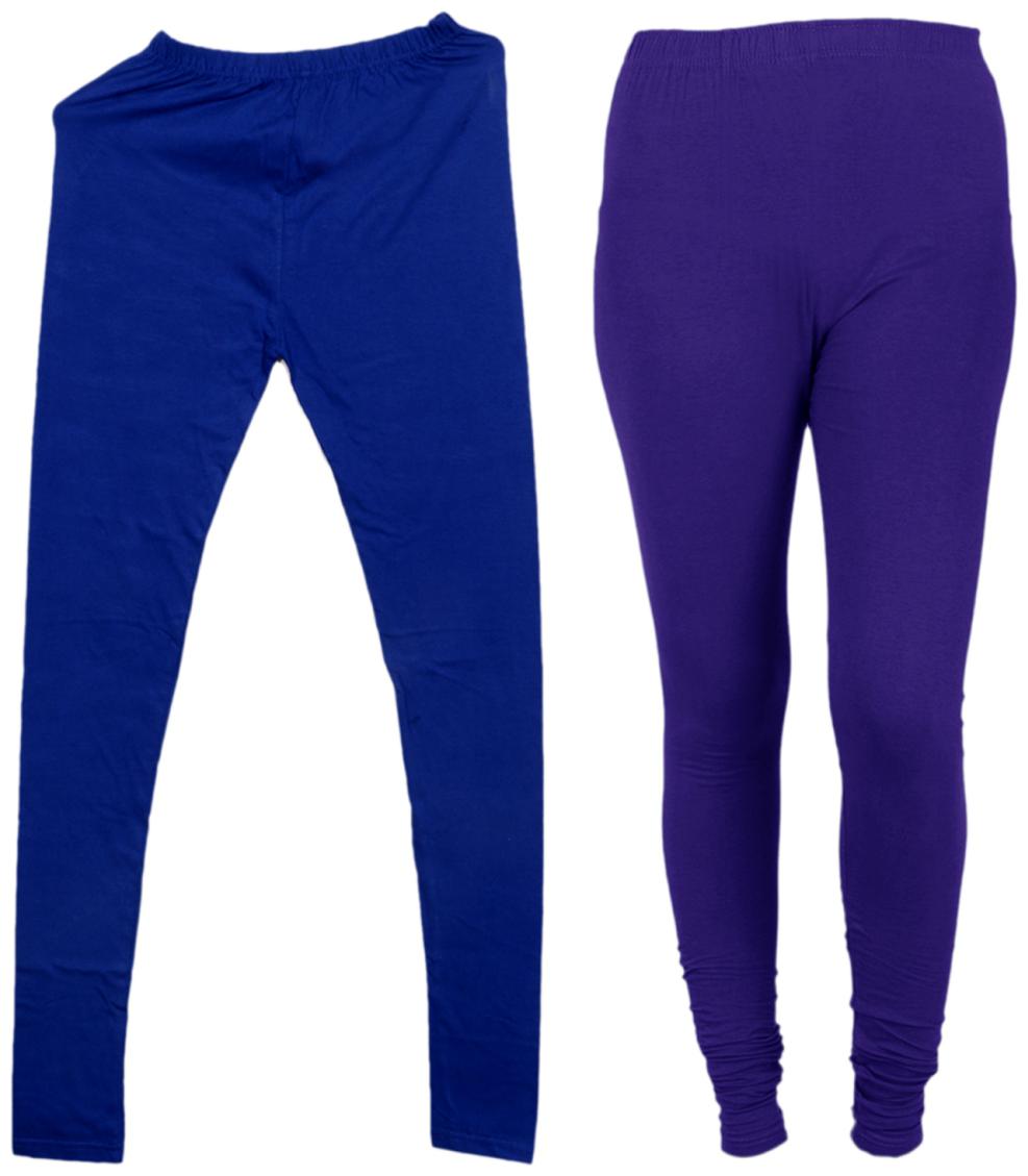

IndiWeaves Women 1 Warm Wollen and 1 Cotton Lycra Tights (Set of- 2)
