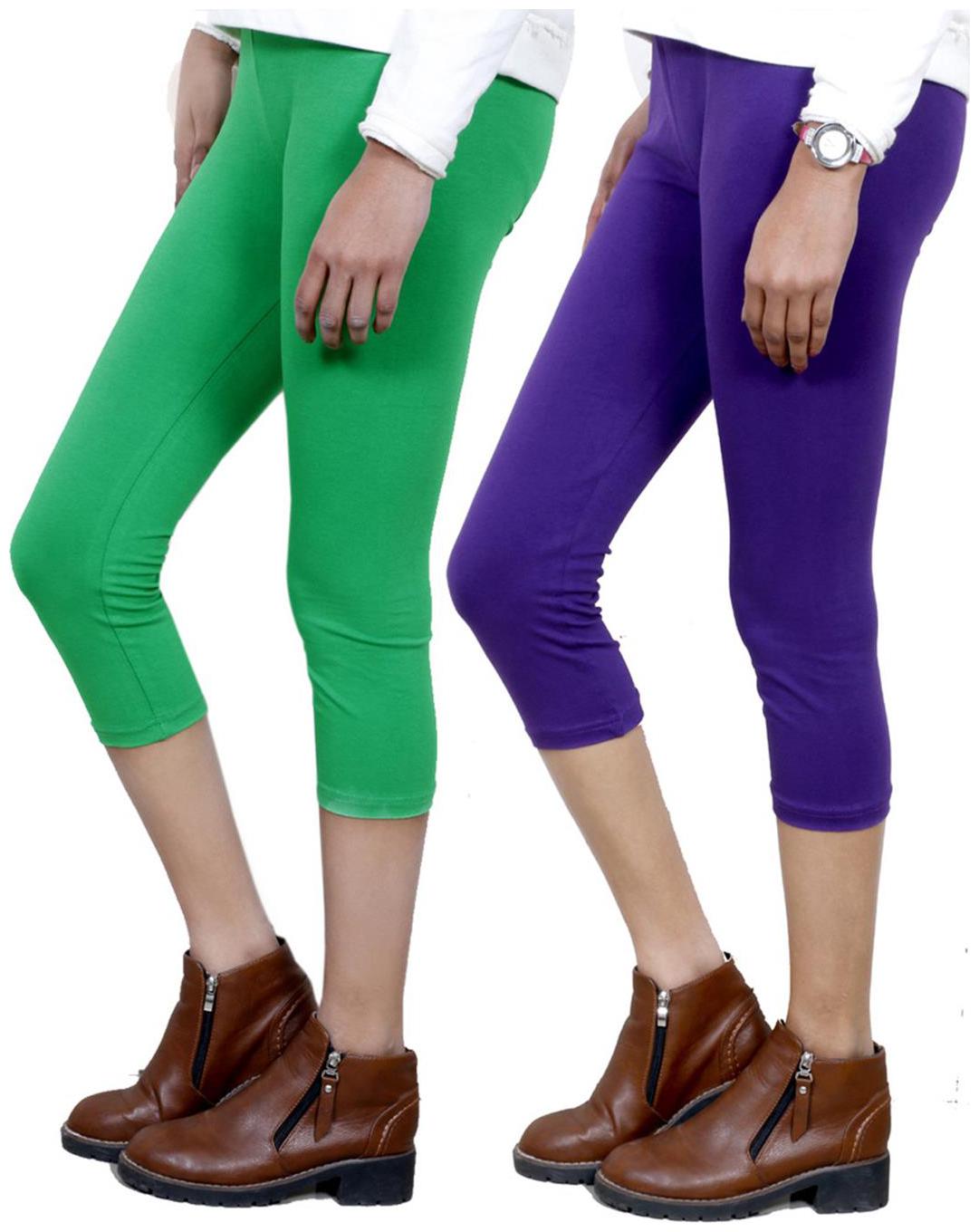 

IndiWeaves Women Cotton Capri Combo-2