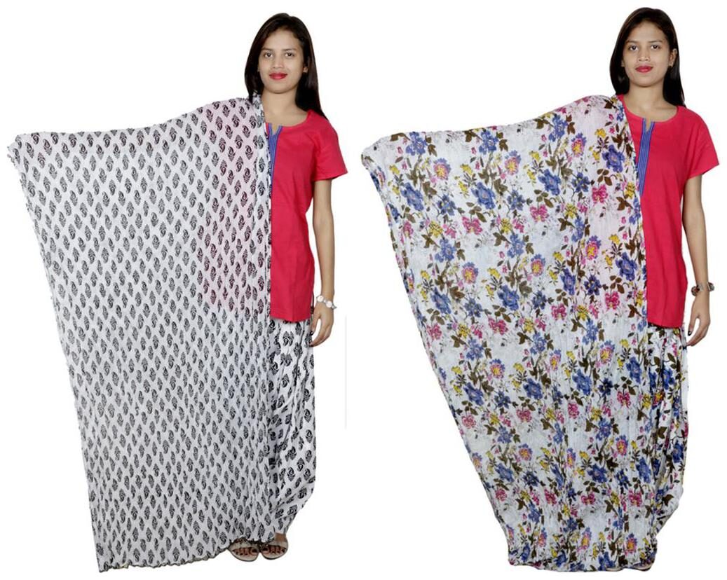 

Indiweaves Cotton Patiala Salwar With Dupatta Combo