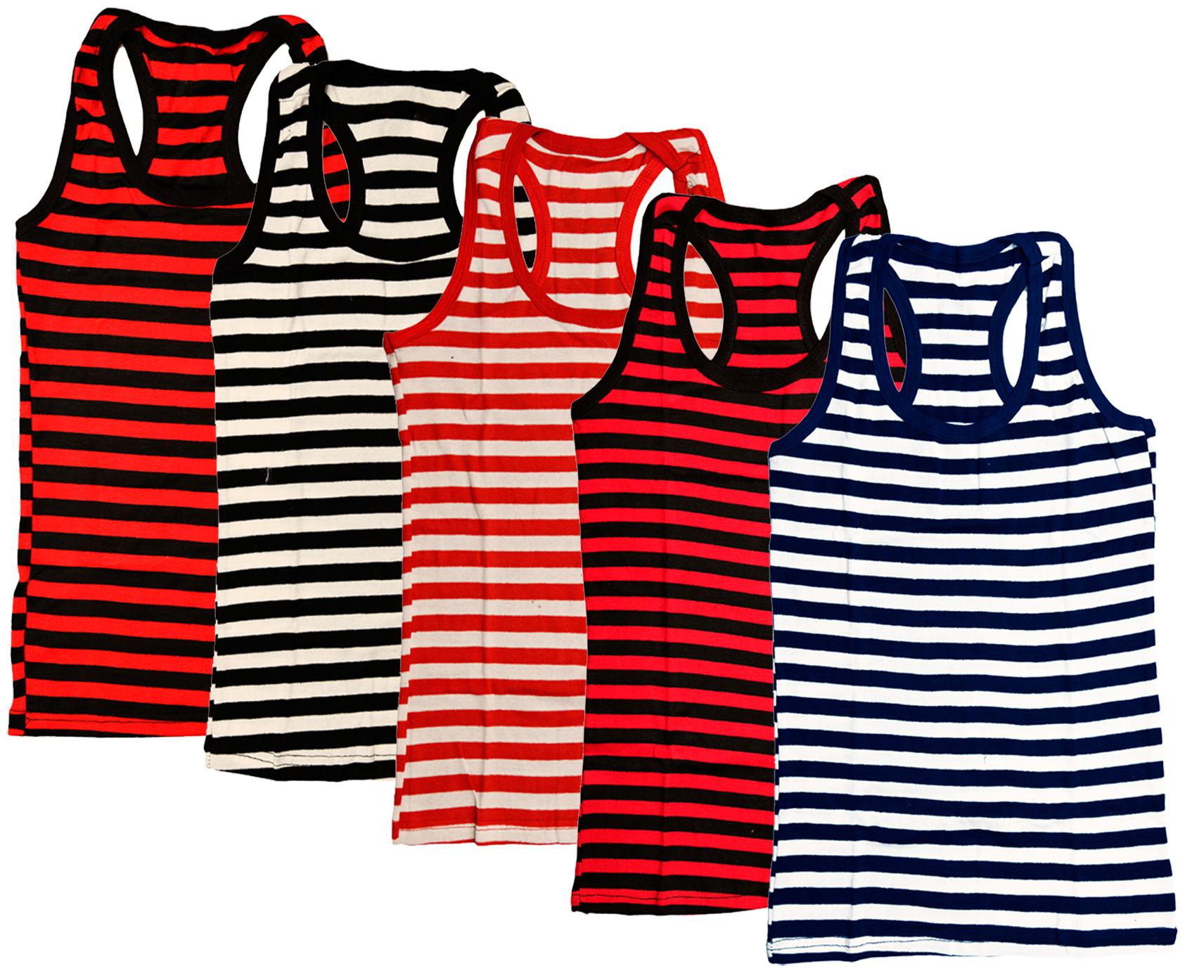 

Indiweaves Women Multi Regular fit U neck Cotton Tank top
