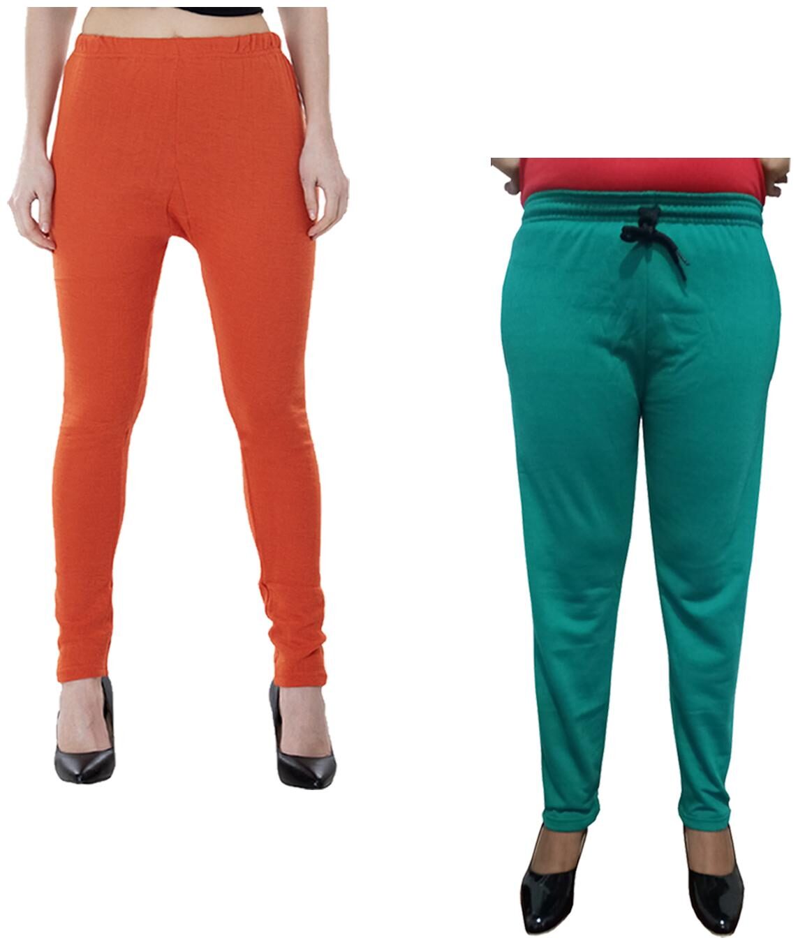 

Indiweaves Women Regular fit Fleece Solid Track pants - Multi