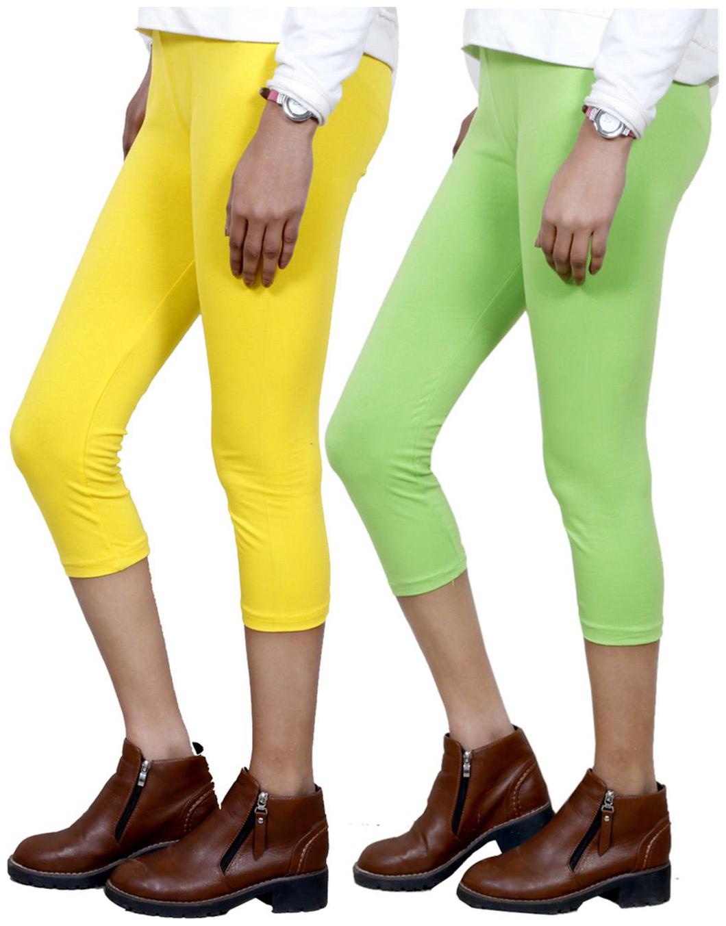 

IndiWeaves Women Cotton Capri Combo-2