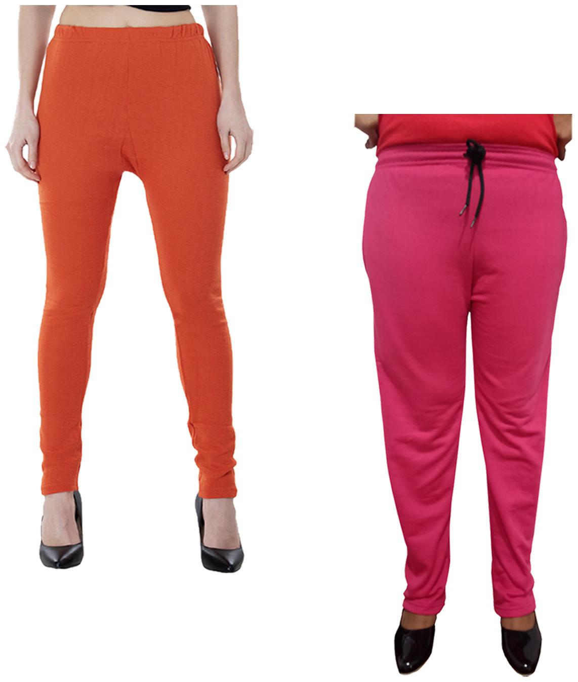 

Indiweaves Women Regular fit Fleece Solid Track pants - Multi