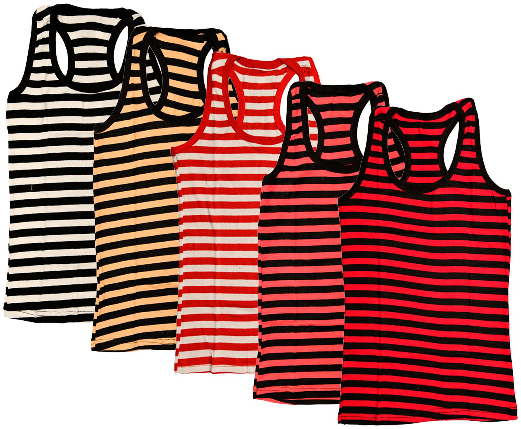 

Indiweaves Women Multi Regular fit U neck Cotton Tank top