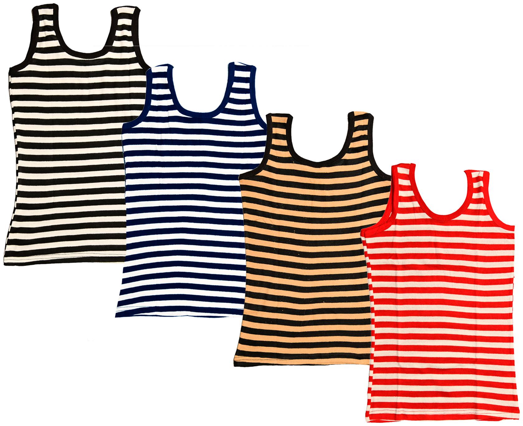 

Indiweaves Women Multi Regular fit U neck Cotton Tank top