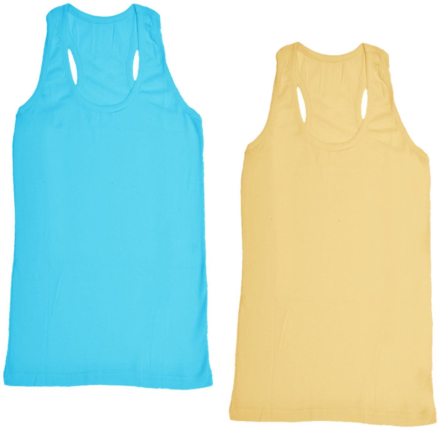 

Indiweaves Women Multi Regular fit Round neck Cotton Tank top