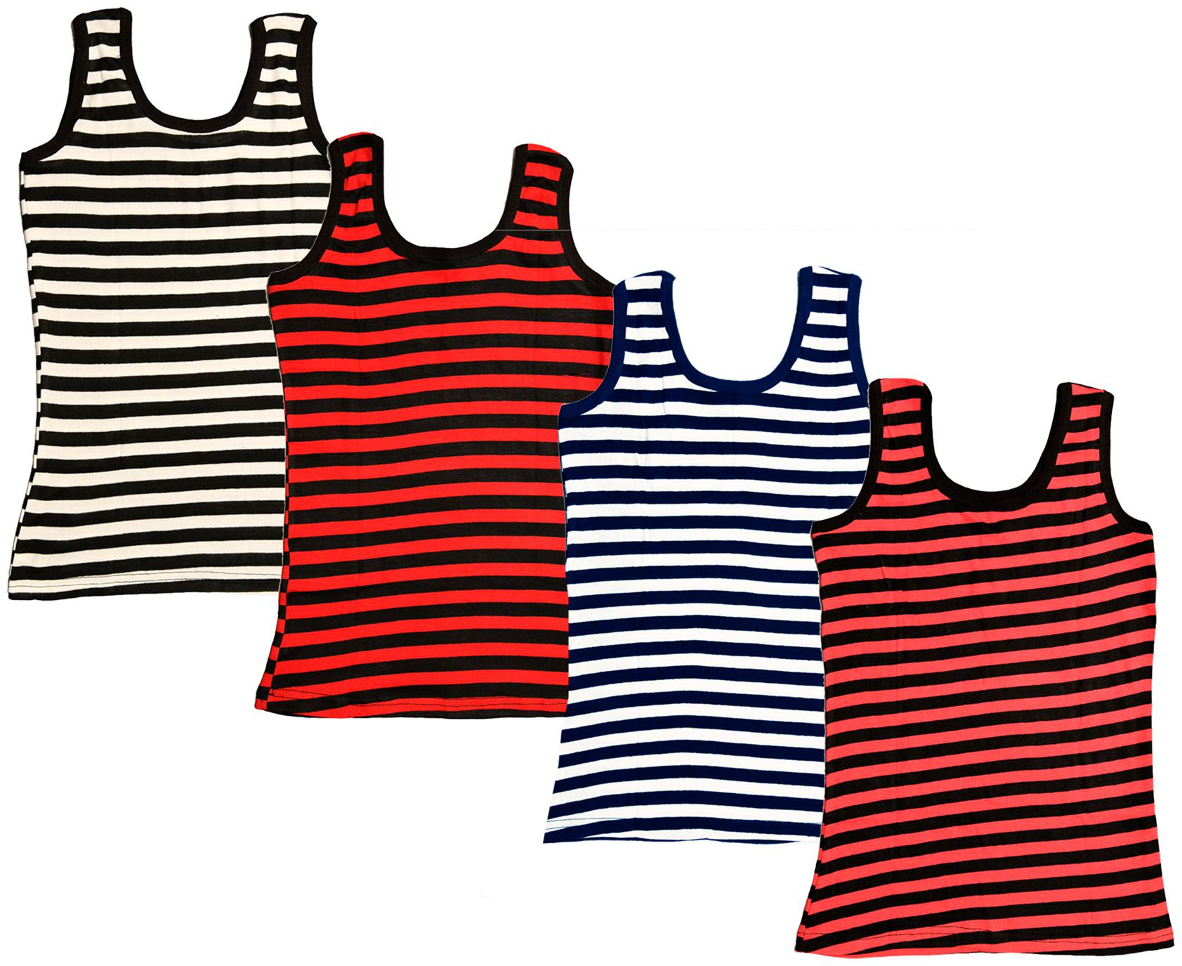 

Indiweaves Women Multi Regular fit U neck Cotton Tank top