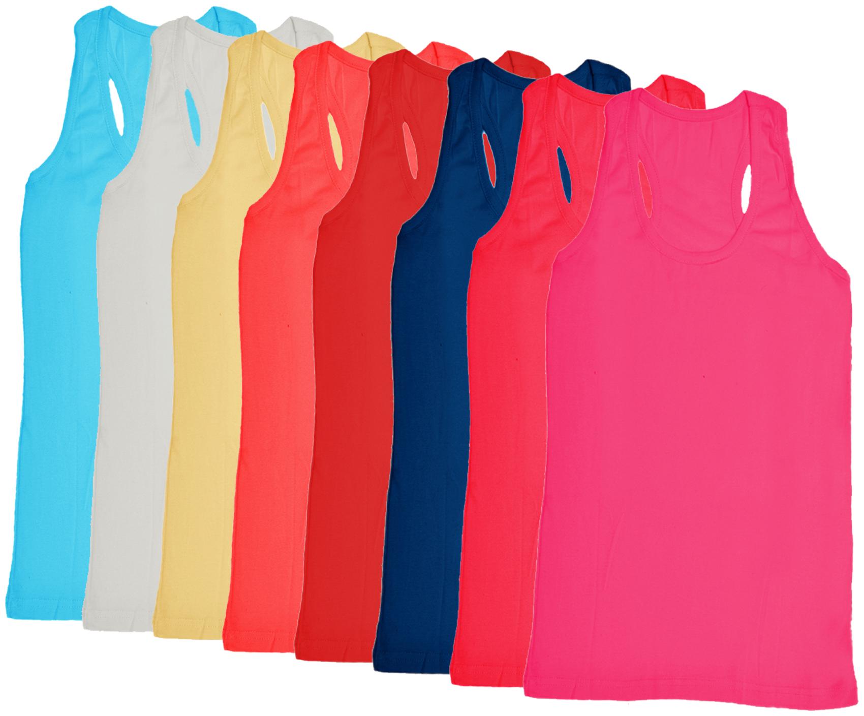 

Indiweaves Women Multi Regular fit Round neck Cotton Tank top