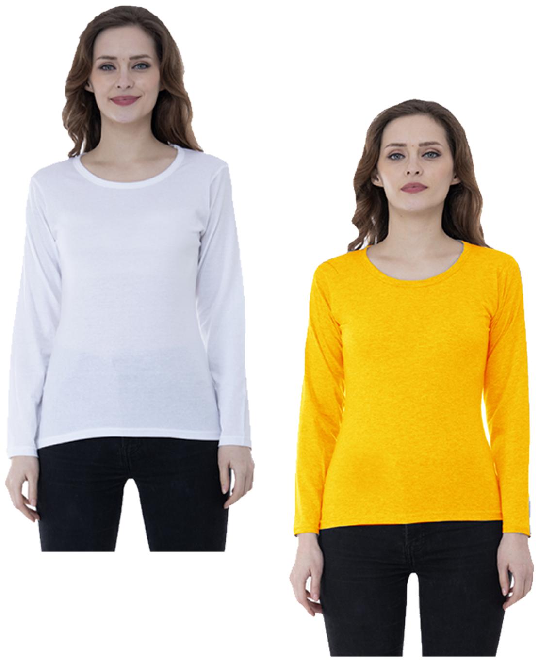 

Indiweaves Women Multi Regular fit Round neck Cotton T shirt