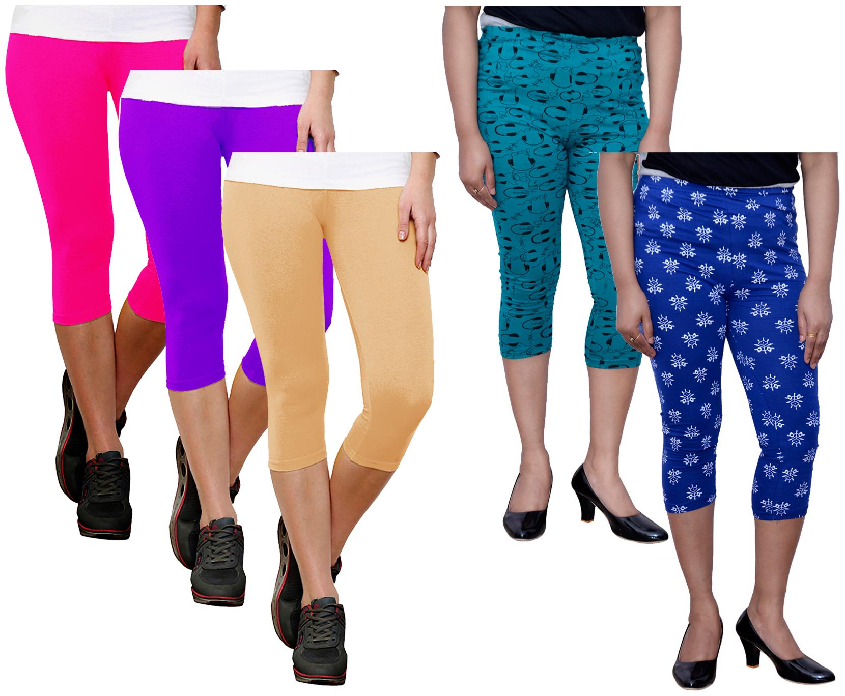 

Indiweaves Women Printed Regular capri - Multi