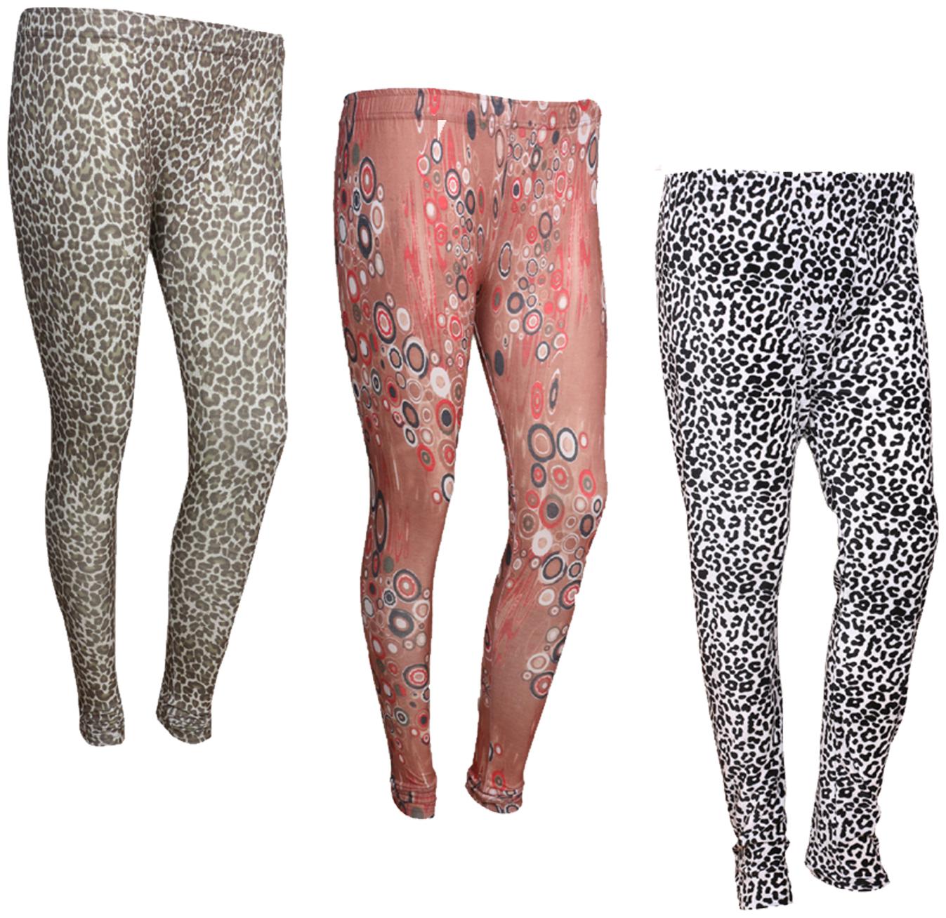 

IndiWeaves Women Cotton Printed Legging and Velvet Printed Leggings (Pack of 3)