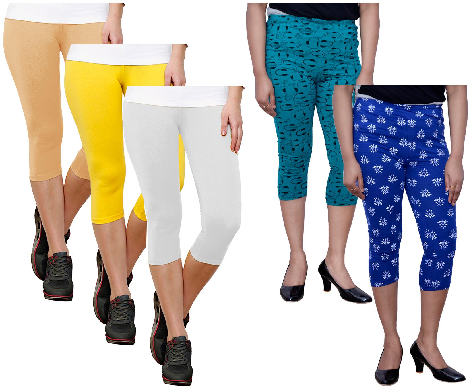 

Indiweaves Women Printed Regular capri - Multi