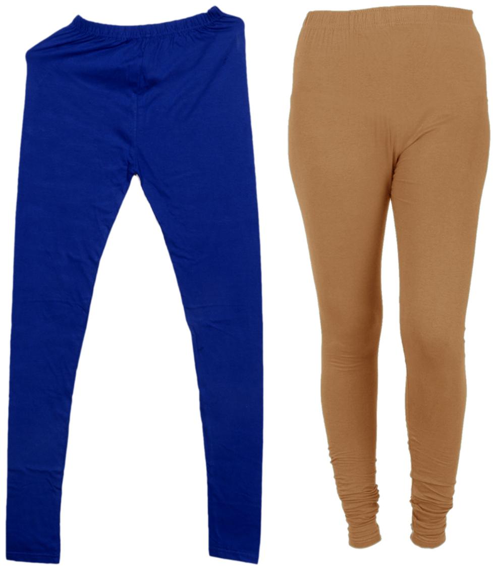 

IndiWeaves Women 1 Warm Wollen and 1 Cotton Lycra Tights (Set of- 2)